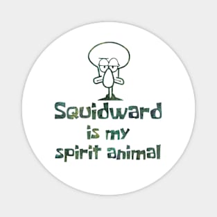 Squidward Spirit Animal Magnet